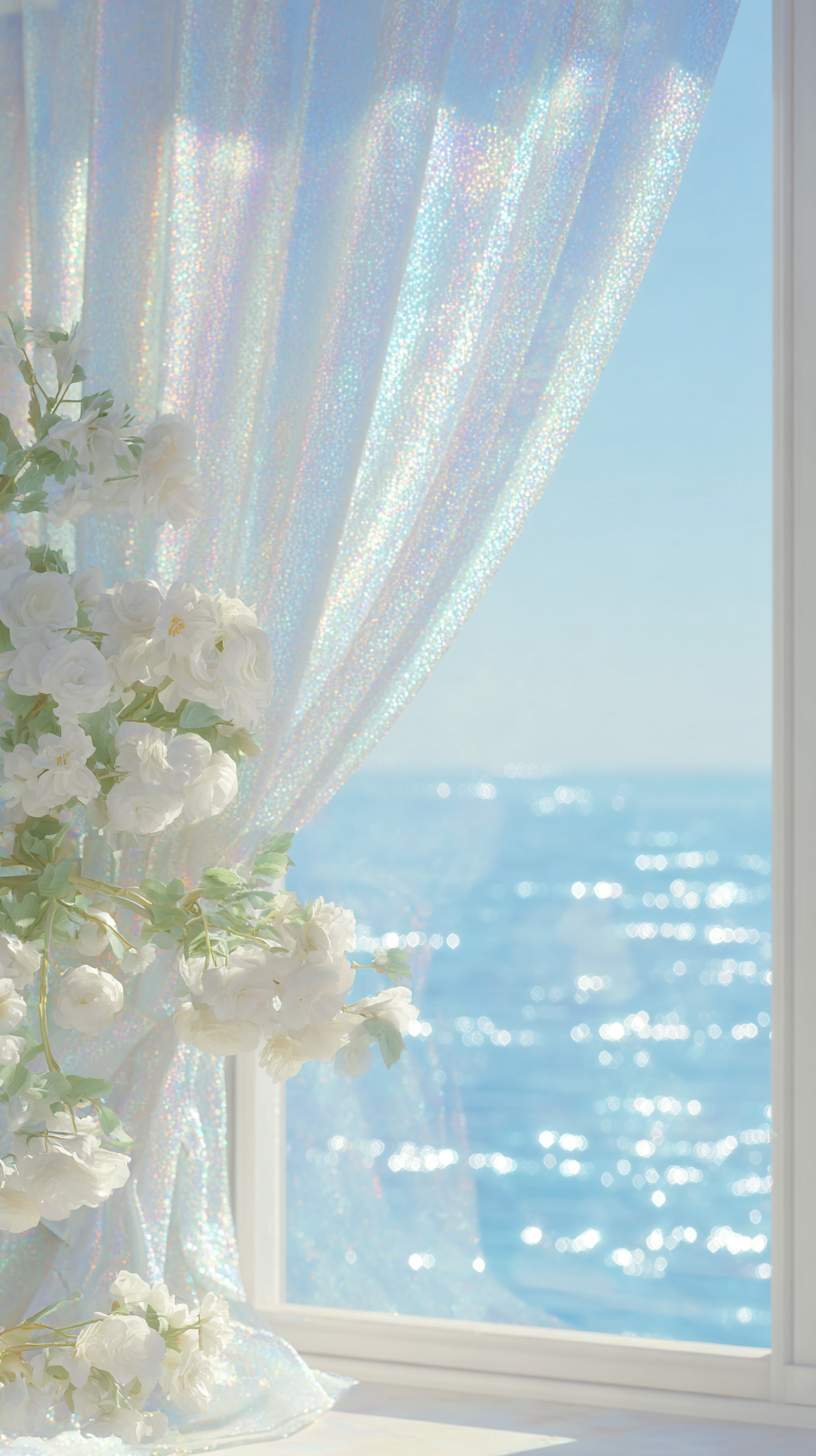 Seaside Floral Window
