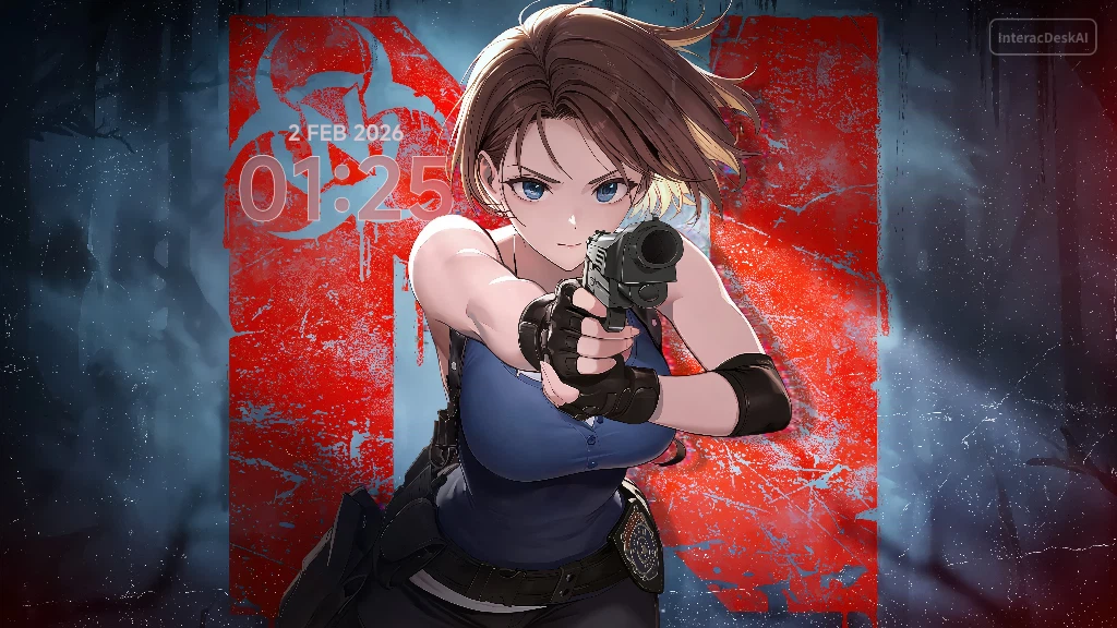 Armed Anime Heroine Wallpaper