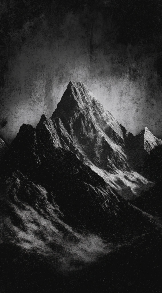 Monochrome Mountain Peaks